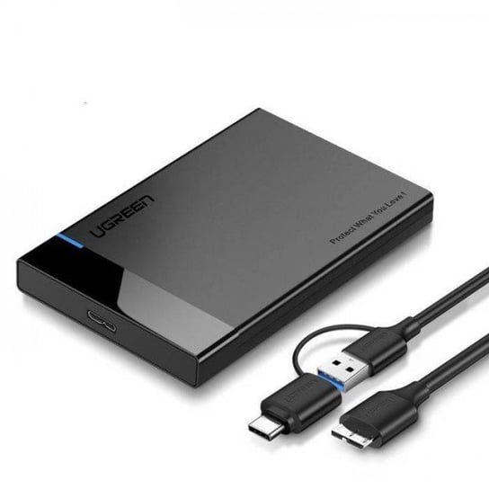 Obudowa zewnętrzna dysku HDD/SSD 2,5" UGREEN US221, SATA, USB 3.0 + USB-C do micro USB 3.0 uGreen