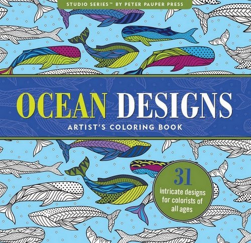 Ocean designs. Artist's coloring book Opracowanie zbiorowe