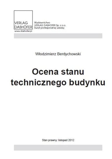 Ocena stanu technicznego budynku Berdychowski Włodzimierz
