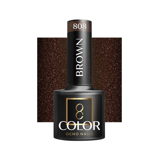 OCHO NAILS Lakier hybrydowy brown 808 -5 g Inna marka