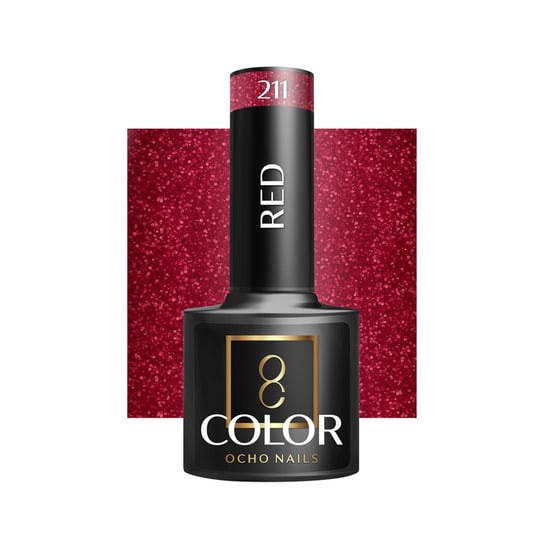 OCHO NAILS Lakier hybrydowy red 211 -5 g Inna marka