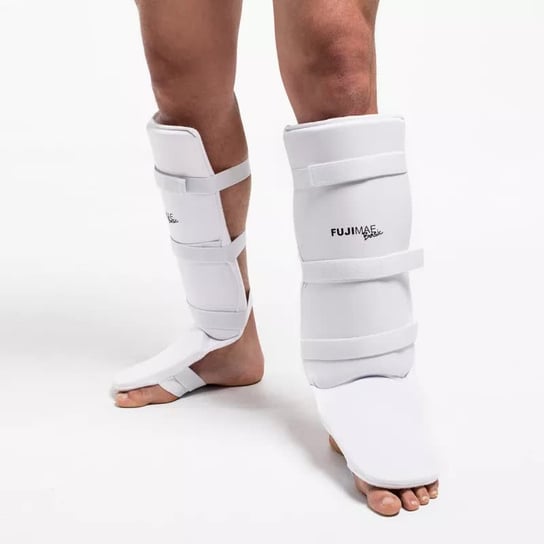 Ochraniacz goleń - stopa do karate FUJIMAE Velcro na rzepy [Rozmiar: M] Inna marka