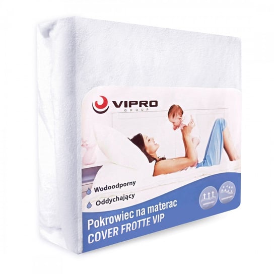 Ochraniacz na materac wodoodporny COVER FROTTE VIP 140x200x30 793-01 biały Vipro Group