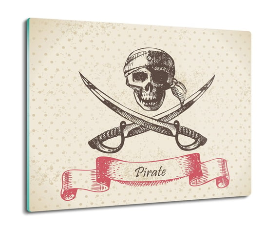 ochrona na indukcję Czaszka szable pirat 60x52, ArtprintCave ArtPrintCave