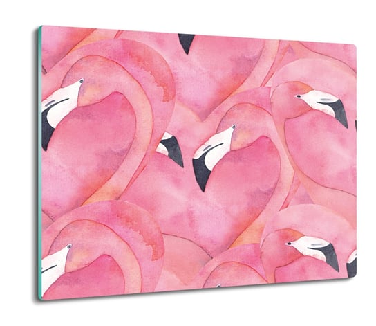ochrona na indukcję druk Flamingi serce wzór 60x52, ArtprintCave ArtPrintCave