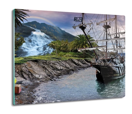 ochrona na indukcję druk Piraci wyspa skarb 60x52, ArtprintCave ArtPrintCave