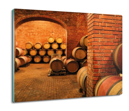 ochrona na indukcję druk Piwnica wino beczki 60x52, ArtprintCave ArtPrintCave