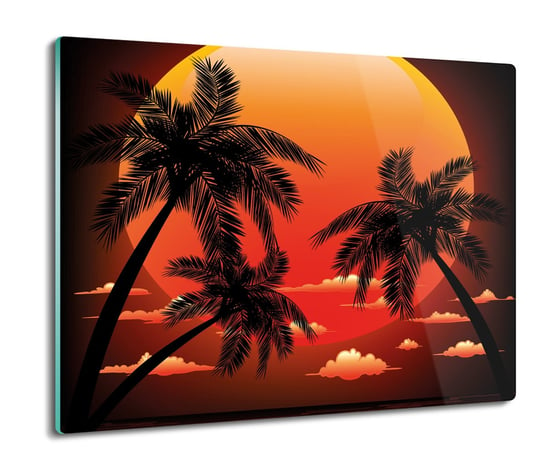 ochrona na indukcję Palmy słońce grafika 60x52, ArtprintCave ArtPrintCave