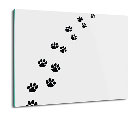 ochrona na indukcję szklana Ślady pies łapy 60x52, ArtprintCave ArtPrintCave