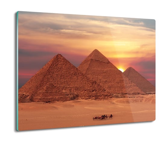 ochrona na indukcję ze szkła Piramidy Egipt 60x52, ArtprintCave ArtPrintCave