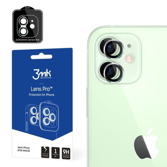 Ochrona na obiektyw aparatu do Apple iPhone 11/12 mini/12  - 3mk Lens Protection Pro srebrny 3MK