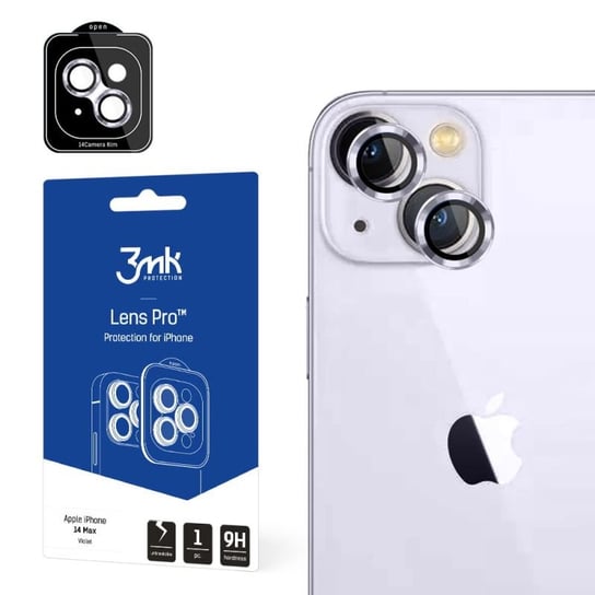 Ochrona na obiektyw aparatu do Apple iPhone 14 Plus  - 3mk Lens Protection Pro fioletowy 3MK