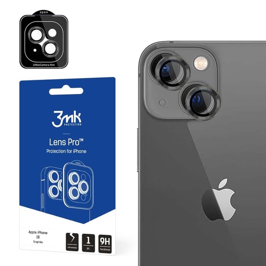 Ochrona na obiektyw aparatu do iPhone 15 - 3mk Lens Protection Pro Graphite Apple