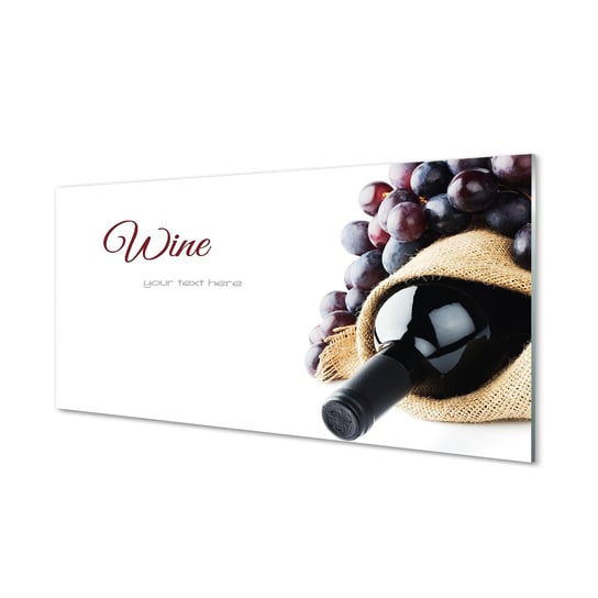 Ochronna płyta szklana +klej Winogrona wino 120x60 Tulup