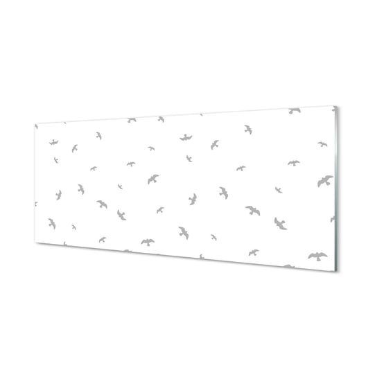 Ochronny panel do kuchni + klejSzare ptaki 125x50 cm Tulup