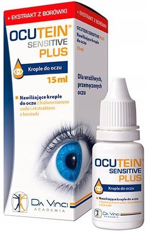 Ocutein Sensitive Plus, Nawilżające Krople Do Oczu, 15ml inna