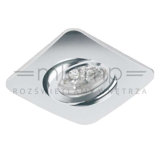 Oczko LAMPA sufitowa Bello Orlicki Design metalowa OPRAWA regulowana wpust kwadratowy chrom Orlicki Design