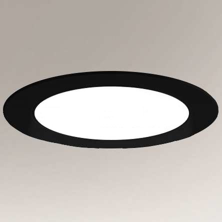 Oczko LAMPA sufitowa TOTTORI IL 8058 Shilo okrągła OPRAWA podtynkowa LED 10W 3000K wpust do łazienki IP44 czarny Shilo
