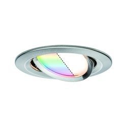Oczko wpuszczane ruchome LED Nova Plus ZigBee 7W RGBW żelazo szczotkowane PAULMANN