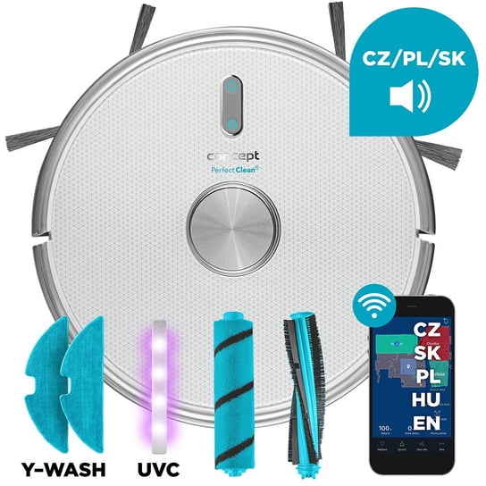 Odkurzacz automatyczny CONCEPT Perfect Clean VR3205 Laser UVC Y-wash Concept