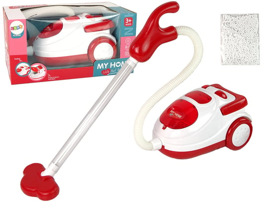 Odkurzacz Czerwony AGD Dla Dzieci Styropianowe Kuleczki Lean Toys