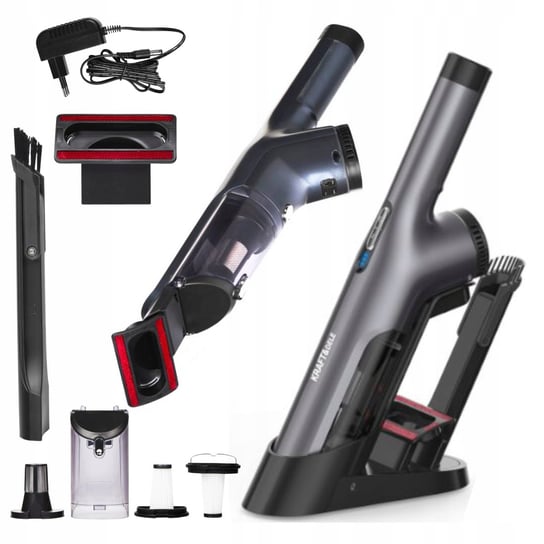 Odkurzacz Ręczny Bezprzewodowy Akumulatorowy Samochodowy 400W 2500 Mah KRAFT&DELE