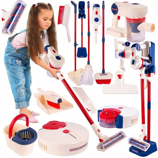 Odkurzacz robot mop w dużym zestawie zabawek AGD do sprzątania Inna marka