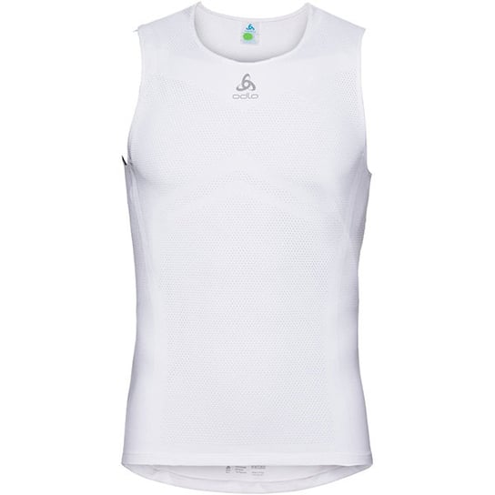 Odlo, Koszulka tech. męska, Suw Top Crew neck Singlet Breathe C/O 411462/10000, biały, rozmiar M Odlo