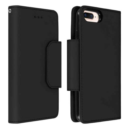 Odpinany Magnetyczny Portfel Etui Folio iPhone 6 i / 6S i / 7 i / 8 Plus - Czarny Avizar