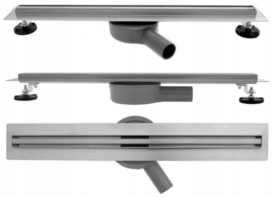 Odpływ Liniowy Obrotowy Srebrny Slim Pro 50cm Rea Rea