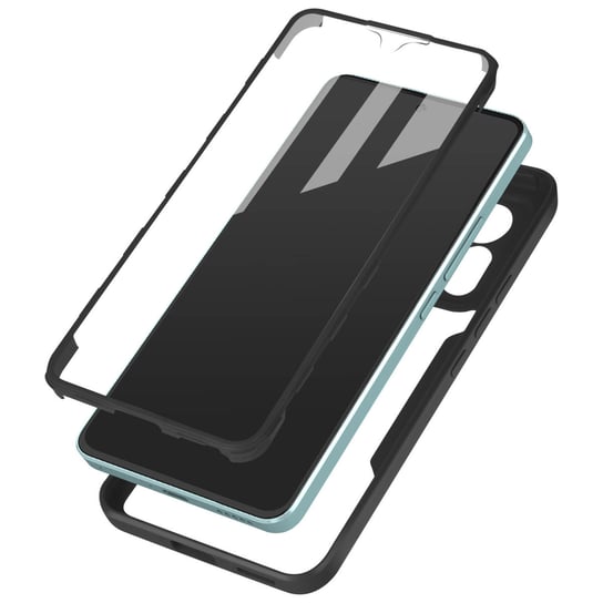 Odporna na wstrząsy obudowa Xiaomi 12 Lite pleksiglasowa tylna i polimerowa przednia w kolorze czarnym Avizar