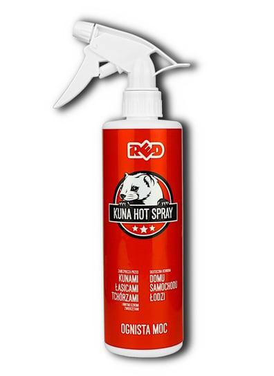 Odstraszacz Na Kuny, Łasice, Lisy, Psy Red Kuna Hot Spray 450 G RED-HOT