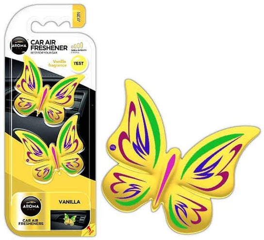 Odświeżacz powietrza aroma fancy shapes butterfly wanilia Aroma Car Aroma Car