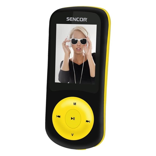 Odtwarzacz MP3/MP4 SENCOR SFP 5870 BL, 8 GB, czarno-żółty Sencor