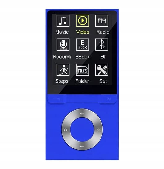 Odtwarzacz MP4 B6 16GB bluetooth microSD MP3 niebieski Inna marka