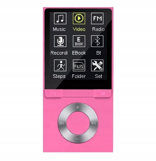 Odtwarzacz MP4 B6 16GB bluetooth microSD MP3 różowy Inna marka
