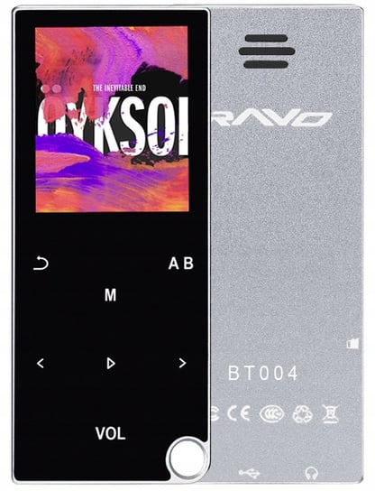 Odtwarzacz MP4 BT004 16GB bluetooth głośnik MP3 srebrny Inna marka