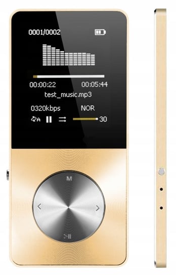 Odtwarzacz MP4 T1 16GB głośnik microSD MP3 złoty Inna marka