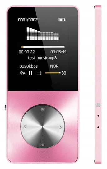 Odtwarzacz MP4 T1 32GB głośnik microSD MP3 róż Inna marka