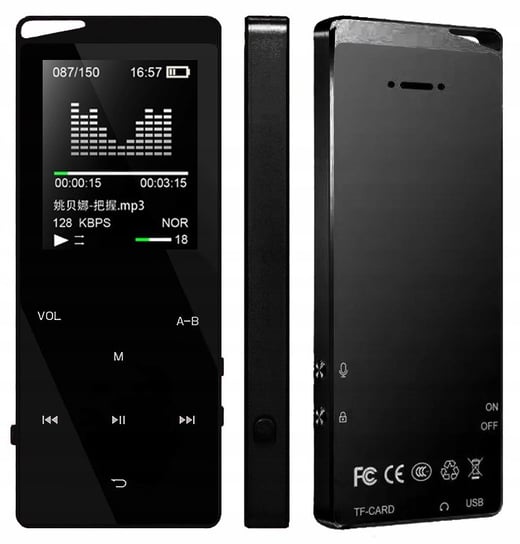 Odtwarzacz MP4 X03 32GB bluetooth głośnik MP3 czarny Inna marka
