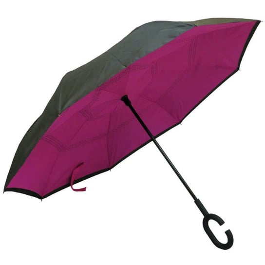 Odwrócony parasol z podwójnym materiałem róż Youtrendy