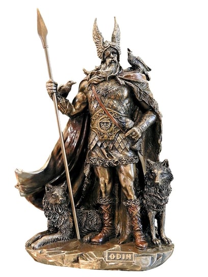 ODYN Z WILKAMI  NAJWYŻSZY BÓG NORDYCKI, FIGURKA VERONESE Veronese