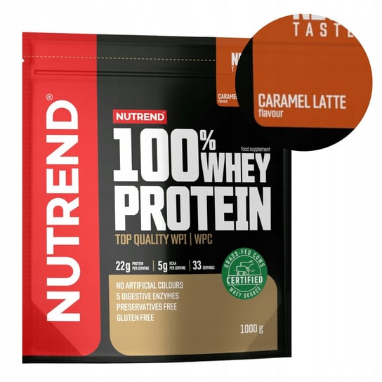 Odżywka białkowa 100% Whey Protein 1000g karmelowe latte Nutrend