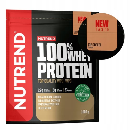 Odżywka białkowa 100% Whey Protein 1000g kawa mrożona Nutrend