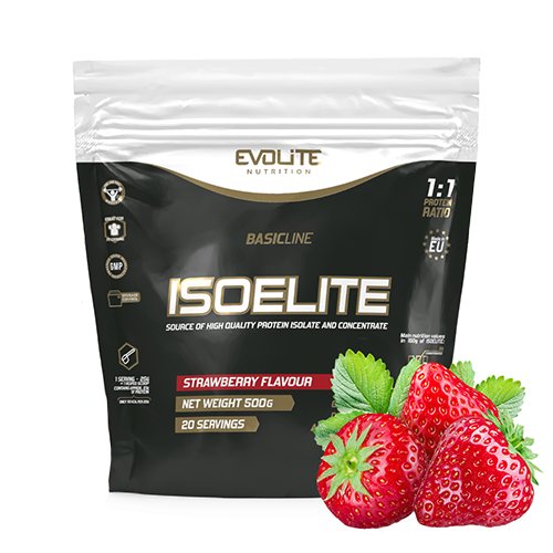 Odżywka białkowa EVOLITE IsoElite, truskawkowa, 500 g Evolite Nutrition