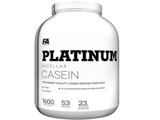 Odżywka białkowa FITNESS AUTHORITY Platinum Micellar Casein, waniliowa, 1600 g Fitness Authority