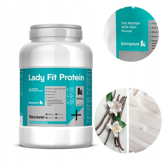 Odżywka białkowa Lady Fit Protein wanilia 2000g 100%