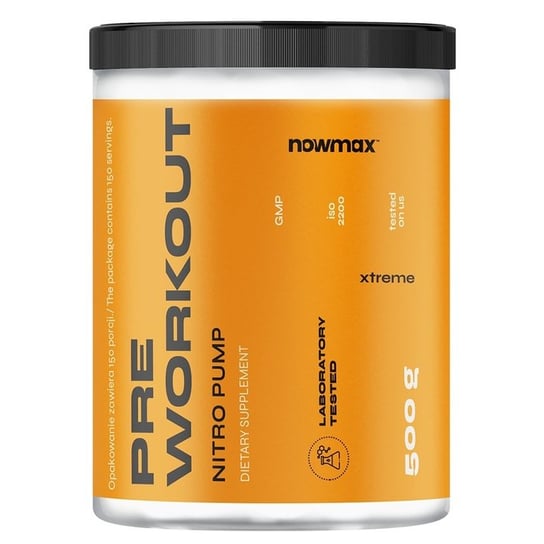 Odżywka przedtreningowa nowmax Pre Workout Xtreme Pump smak wieloowocowy 500 g nowmax