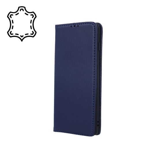 OEM, Etui Skórzane Smart Pro Do Xiaomi Redmi Note 10 4G, 10S, Granatowe OEM