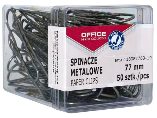 Office Products, spinacze metalowe, 50 sztuk Office Products